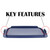 Pyrex C-232-PC 2qt Blue Easy Grab Replacement Lid