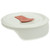 Corningware FM-22-VPC 20oz French White w/ Red Clay Vent Round Soup Mug Pop-Ins Vented Lid