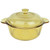 Visions VM1.25 1.25L Amber Glass Casserole/Dutch Oven Dish w/ V-1.5qt/.95L Amber Glass Lid