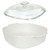 Corningware A-2-B Just White 2L Pyroceram Casserole Baking Dish w/ A9C Glass Lid