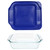 Pyrex 222 2-Qt Glass Baking Dish & 222-PC Blue Lagoon Lid