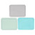 Pyrex 7210-PC 3 Cup Jet Gray, 7210-PC Muddy Aqua, and 7210-PC Sun Bleached Turquoise Plastic Food Storage Replacement Lids