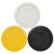 Pyrex 7200-PC Sleek Silver, Butter Yellow, and Black Replacement Lid Covers