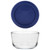 Pyrex 7202 1-Cup Glass Bowl & 7202-PC Dark Blue Lid