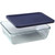 Pyrex 7212 11-Cup Glass Dish & 7212-PC Dark Blue Lid