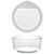 Pyrex 7203 7-Cup Glass Bowl and OV-7402 Ultimate White Glass Lid