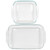 Pyrex 233 3Qt & 222 2Qt Clear Glass Baking Dishes