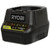 Ryobi P118B 18V Battery Charger with Ryobi P189 18V 1.5 Ah Battery Pack