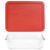 Pyrex (1) 7211 6 Cup Glass Dish & (1) 7211-PC Red Lid