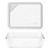 Pyrex 7211 6-Cup Glass Dish w/ OV-7211 Ultimate White Glass Lid