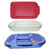 Pyrex Portables Royal Blue Carry Tote w/ Pyrex 233 3qt Glass Baking Dish & Pyrex 233-PC 3qt Sangria Red Lid