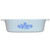 Corningware (2) 2L A-2-B & (2) 3L A-3-B Cornflower Blue Dishes & (4) A-2-PC White Lids