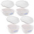 Corningware (2) 2L A-2-B & (2) 3L A-3-B Cornflower Blue Dishes & (4) A-2-PC White Lids