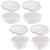 Corningware (2) A-2-B-JW Just White Pyroceram Small Dish & (2) A-3-B-JW Just White Pyroceram Stove Top Big Dish & (2) A-2-PC White Plastic Lids