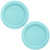 Pyrex 7202-PC Jade Dust Green Round Plastic Food Storage Replacement Lid Cover (2-Pack)