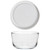 Pyrex 7202 1-Cup Glass Bowl & White Replacement Lid