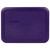 Pyrex (2) 7200-PC Plum Purple, (1) 7201-PC Orange, (2) 7210-PC Plum Purple, & (1) 7402-PC Black Plastic Food Storage Replacement Lids