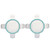 Snapware 7202R  Clear Total Solutions Lids with Teal Blue Gaskets - 2 Pack