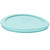 Pyrex (4) 7201 4 Cup Glass Bowls & (4) 7201-PC Jade Dust Green Lids