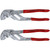 Knipex 86 03 180 7-1/4 in Straight Smooth Jaw Wrench and Pliers (2-Pack)
