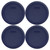 Pyrex 7201-PC Blue Round Plastic Food Storage Replacement Lid Cover (4-Pack)