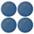 Pyrex 7201-PC Blue Spruce Round Plastic Food Storage Replacement Lid Cover (4-Pack)