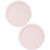 Pyrex 7201-PC Loring Pink Round Plastic Food Storage Replacement Lid Cover (2-Pack)