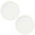 Pyrex 7201-PC White Round Plastic Food Storage Replacement Lid Cover (2-Pack)