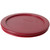 2 cup Red Round Plastic Food Storage Replacement Lid