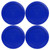 Pyrex 7200-PC Cadet Blue Round Plastic Food Storage Replacement Lid Cover (4-Pack)
