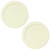 Pyrex 7200-PC Sour Cream Round Replacement Food Storage Lid Covers (2-Pack)