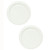 Pyrex 7200-PC White Round Plastic Food Storage Replacement Lid Cover (2-Pack)