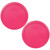 Pyrex 7402-PC Fuchsia Pink Round Plastic Food Storage Replacement Lid Cover (2-Pack)