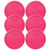 Pyrex 7402-PC Fuchsia Pink Round Plastic Food Storage Replacement Lid Cover (6-Pack)