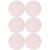 Pyrex 7402-PC Loring Pink Round Plastic Food Storage Replacement Lid Cover (6-Pack)