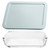 Pyrex 7210 3-Cup Glass Dish & Muddy Aqua Lid