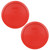 Pyrex 7402-PC Poppy Red Round Plastic Food Storage Replacement Lid Cover (2-Pack)