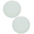 Pyrex 7402-PC Sage Green Round Plastic Food Storage Replacement Lid, Made in USA (2-Pack)