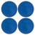 Pyrex 7401-PC Lake Blue Round Plastic Food Storage Replacement Lid (4-Pack)