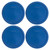 Pyrex 7401-PC Lake Blue Round Plastic Food Storage Replacement Lid (4-Pack)