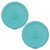 Pyrex Pro 8202-VPC Turquoise Round Vented Food Storage Replacement Lid (2-Pack)