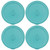 Pyrex Pro 8202-VPC Turquoise Round Vented Food Storage Replacement Lid (4-Pack)