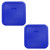 Pyrex 8704-PC Simply Store Cadet Blue Square Plastic Food Storage Replacement Lid (2-Pack)