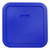 Simply Store Cadet Blue Square Plastic Food Storage Replacement Lid (2-Pack)