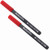 Hultafors 650320 Deep-Hole Permanent Marker (Red) (2-Pack)