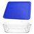 Pyrex 7212 Glass Dish & 7212-PC Cadet Blue Lid