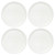 Corningware F-24-PC French White Food Storage Replacement Plastic Lid (4-Pack)