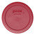 Pyrex (3) 7200-PC Sangria Red Lids