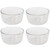 Pyrex 7202 Simply Store 1-Cup Round Clear Glass Food Storage Bowl (4-Pack)