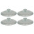 Corningware G-5C French White Clear 1.5 qt Fluted Round Glass Lid (4-Pack)